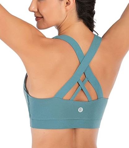RUNNING GIRL Crisscross Sports Bra for Women