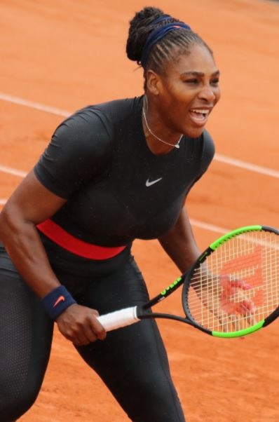 Serena Williams playing tennis