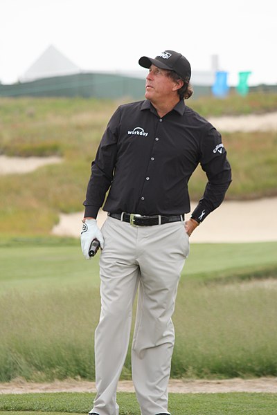 Mickelson at the 2018 U.S. Open at Shinnecock Hills