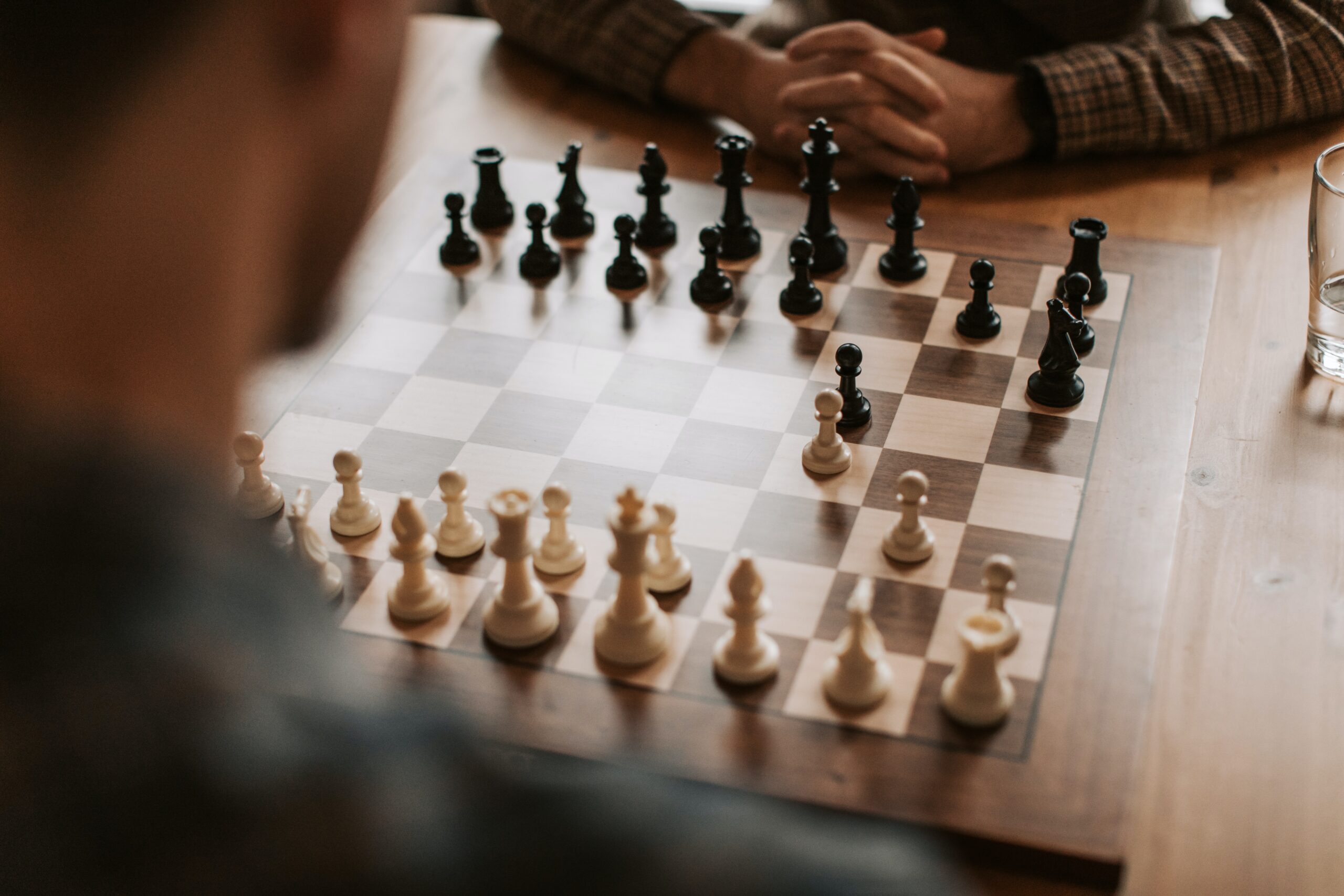 Men playing chess