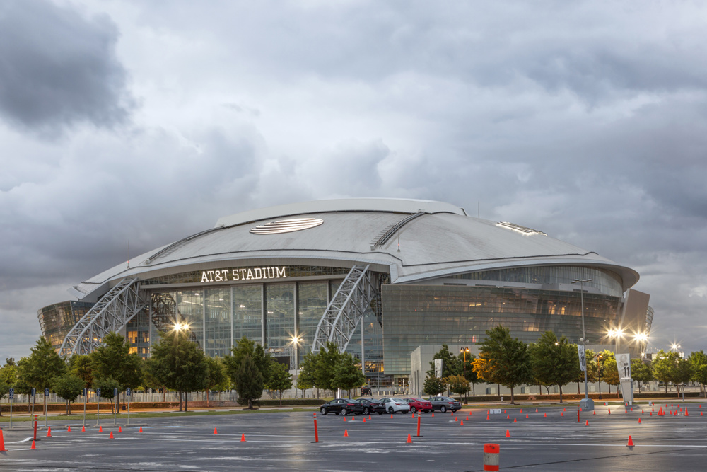 Exterior view of the AT&T Stadium