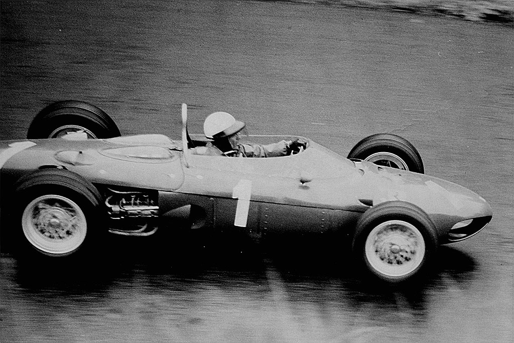 Phil Hill driving for Ferrari at the 1962 German Grand Prix