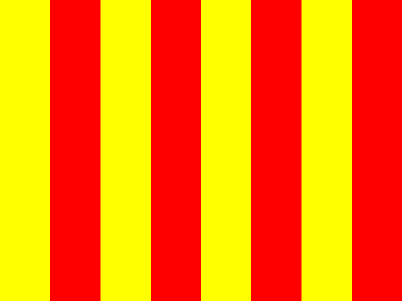 yellow and red striped flag
