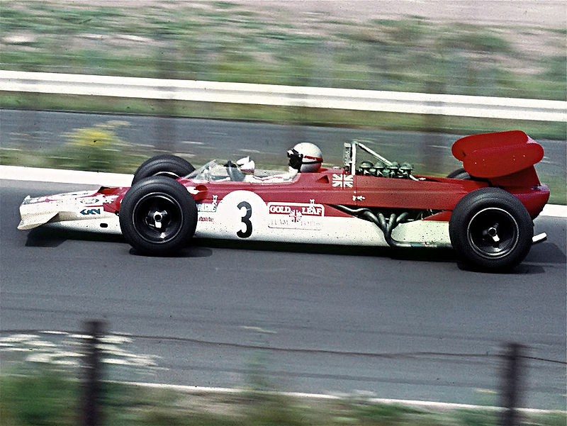 Andretti driving his Lotus Type 63 at the 1969 German Grand Prix