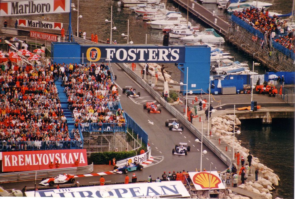 formation lap for the 1996 Monaco Grand Prix