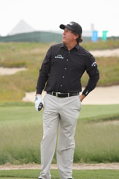 Mickelson at the 2018 U.S. Open at Shinnecock Hills