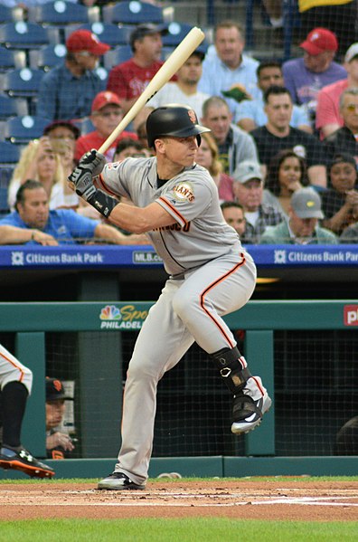 Posey with the San Francisco Giants in 2018