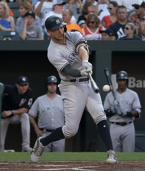Stanton with the New York Yankees in 2018